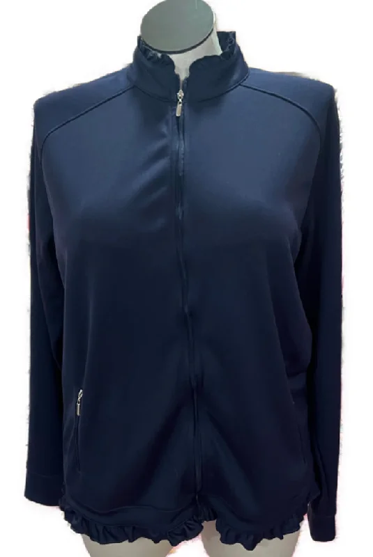 Pebble Beach Women's Navy Full-Zip Lightweight Golf Jacket Size XXL