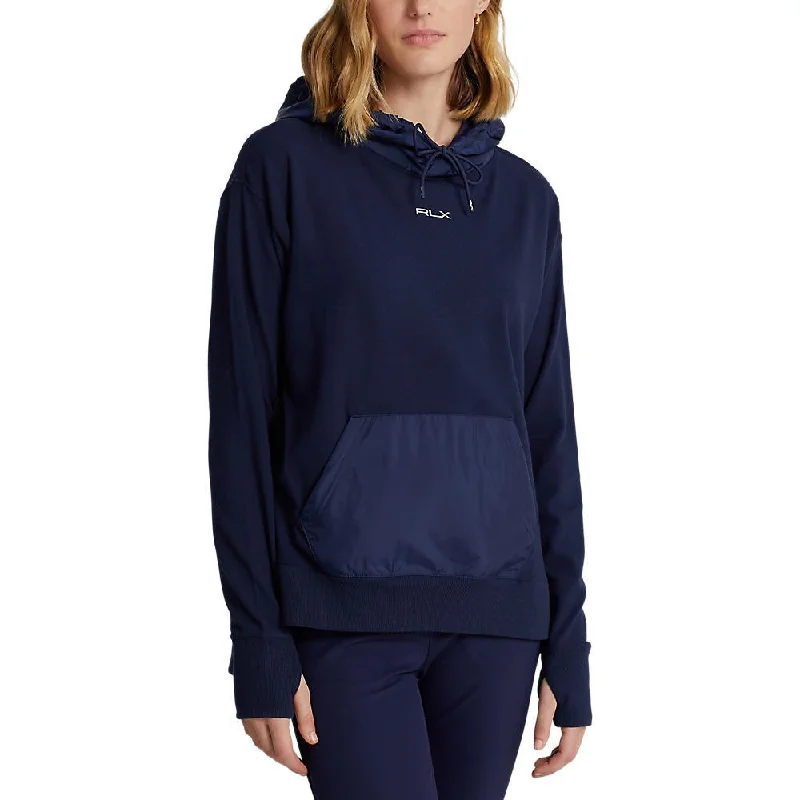 RLX Ralph Lauren Women's Logo Cloud Fleece Hoodie - French Navy