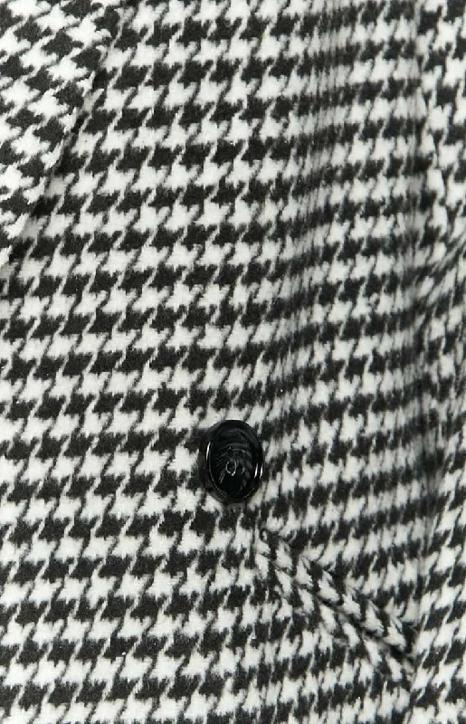 Shila Black and White Check Jacket