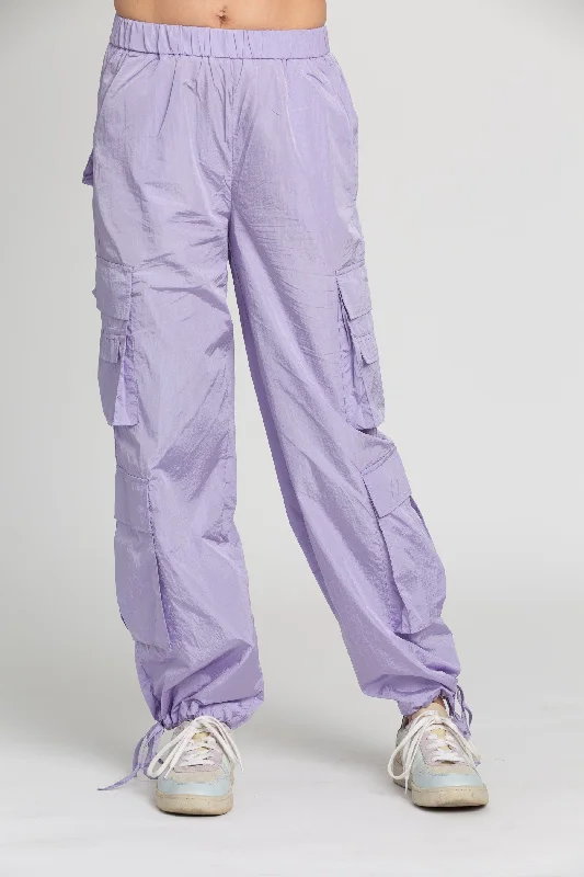 Shiny Purple Parachute Pants