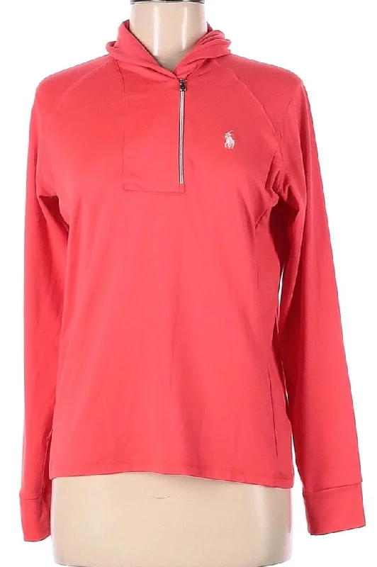 Women's Ralph Lauren Polo Golf Deep Coral Pullover Size M MSP$148