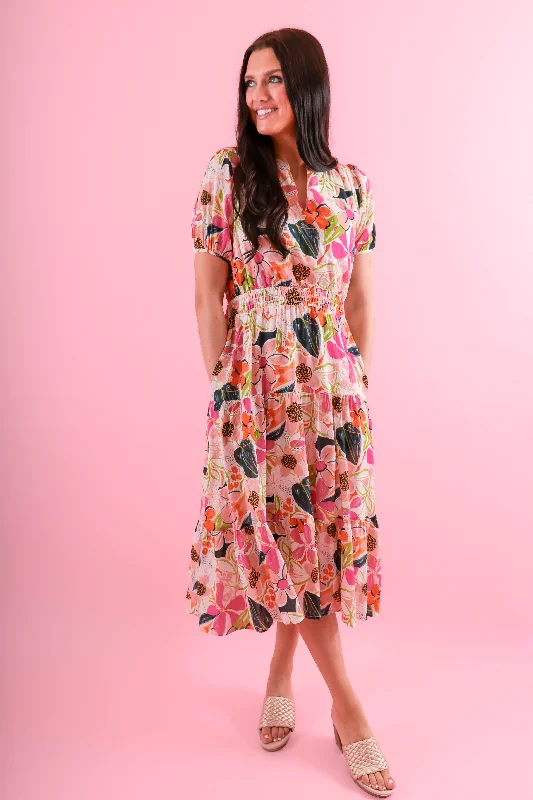 Cherish The Memory Midi Dress