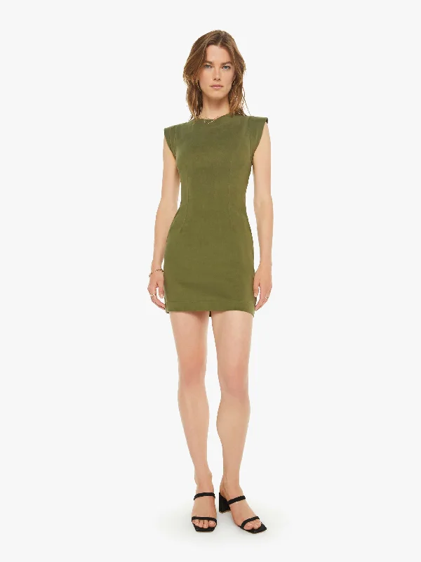 SABLYN Palma Fitted Dress With Back Cut-Out - Olive