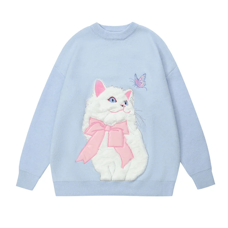 Cute cat sweater yv31962