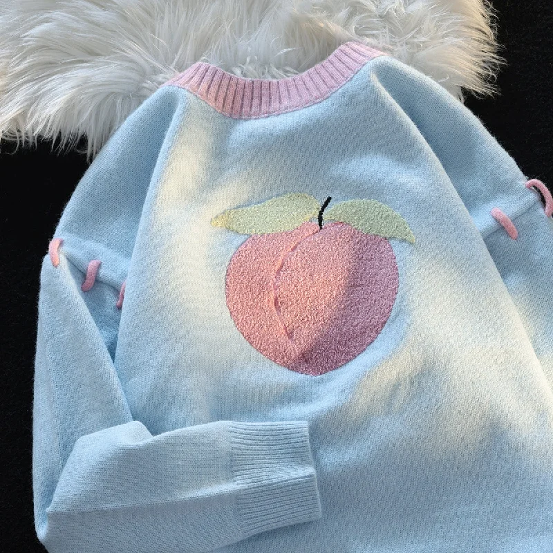 Cute peach sweater yv31424