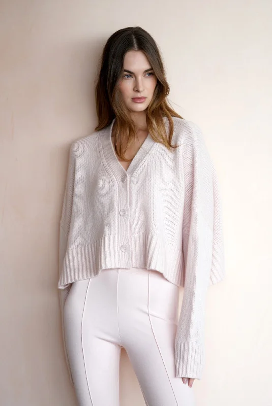 ELLIOT CASHMERE CARDIGAN | MALLOW