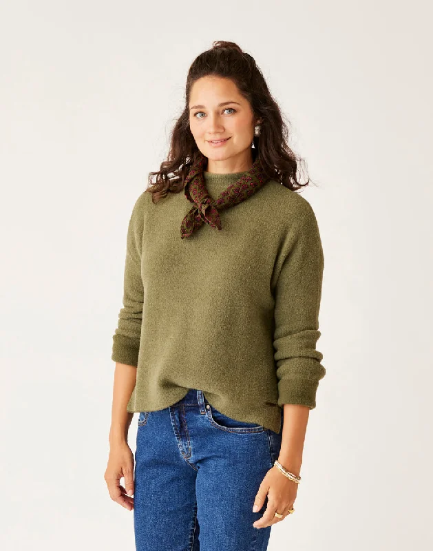 Olivia Plush Sweater: Fir Heather