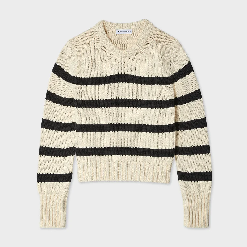 Organic Cotton Striped Crewneck