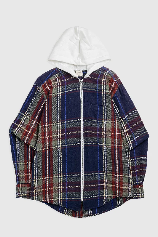 Unisex Rework Hooded Flannel - S