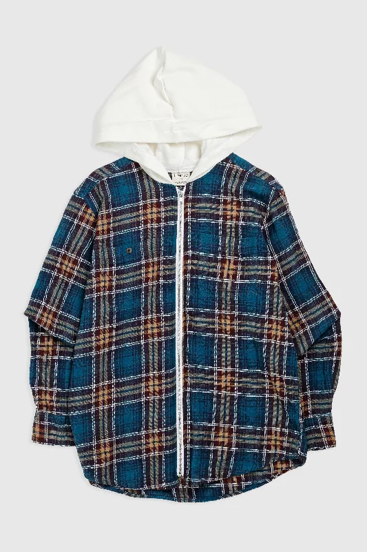 Unisex Rework Hooded Flannel - S