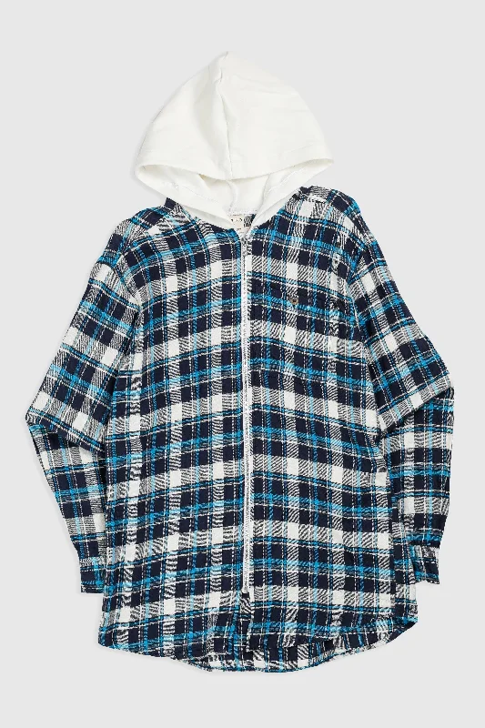 Unisex Rework Hooded Flannel - S