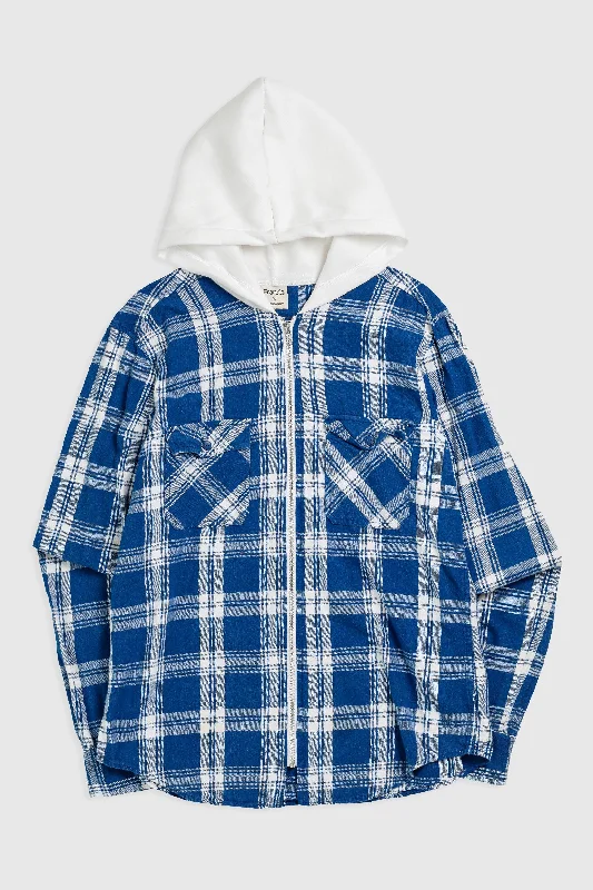 Unisex Rework Hooded Flannel - S