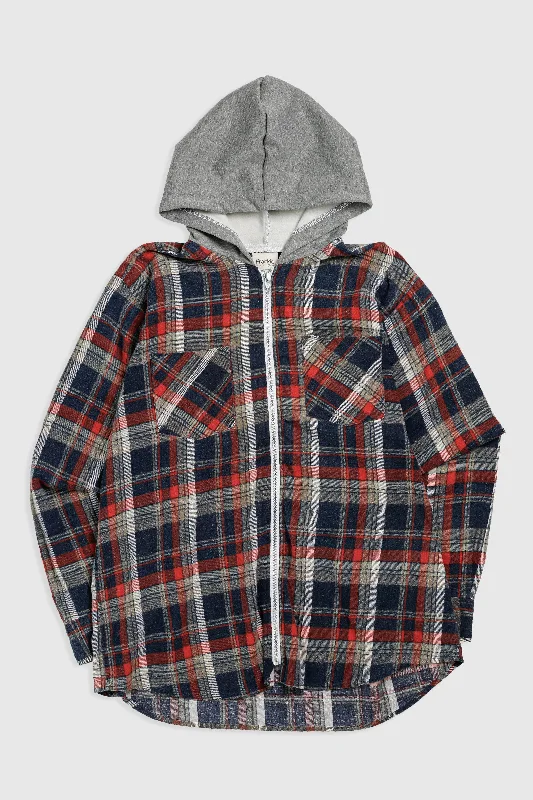 Unisex Rework Hooded Flannel - XL