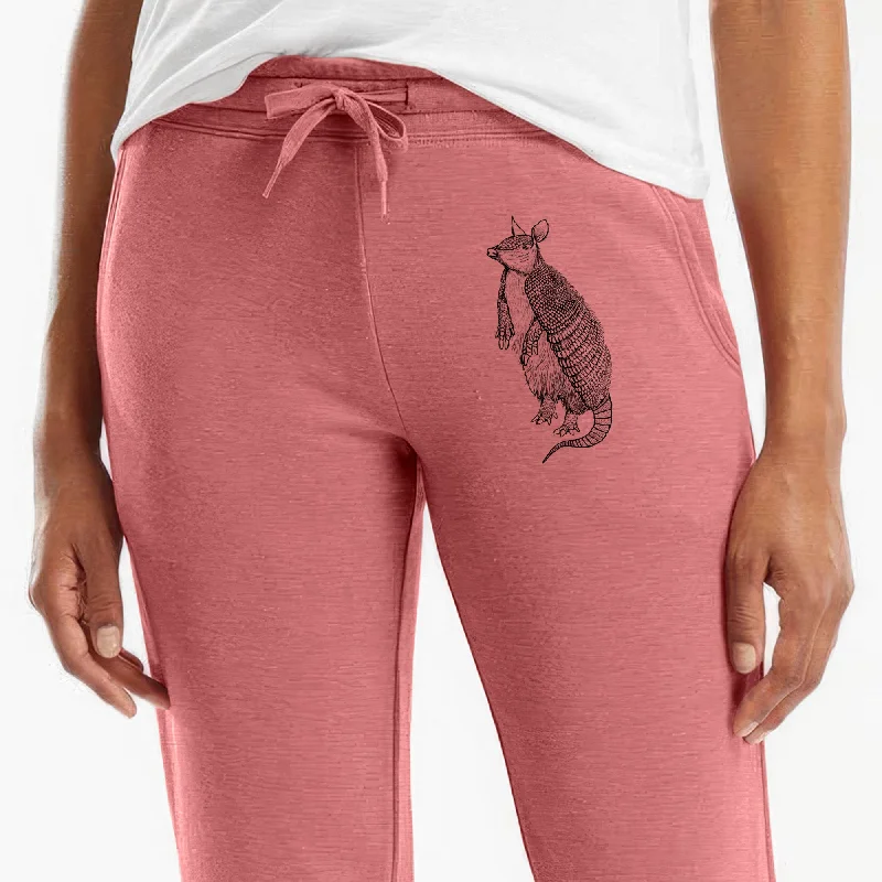 Nine-Banded Armadillo - Dasypus novemcinctus - Women's Cali Wave Jogger Sweatpants