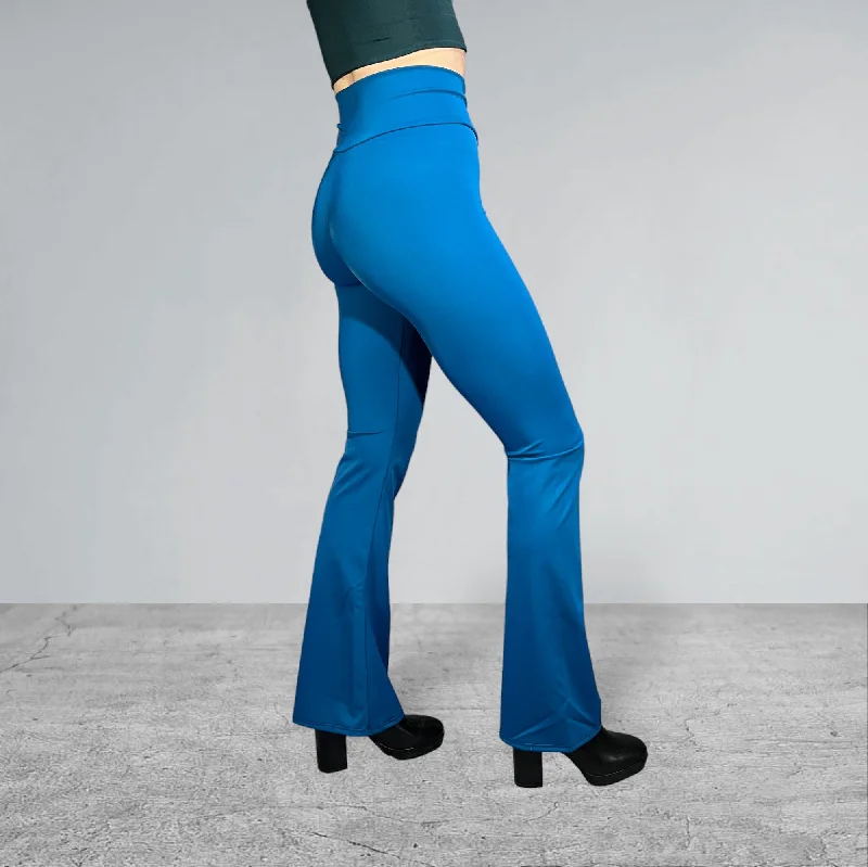 Crossover V-Waist Bootcut Flare Pants - Matte Spandex MANY COLORS to CHOOSE from