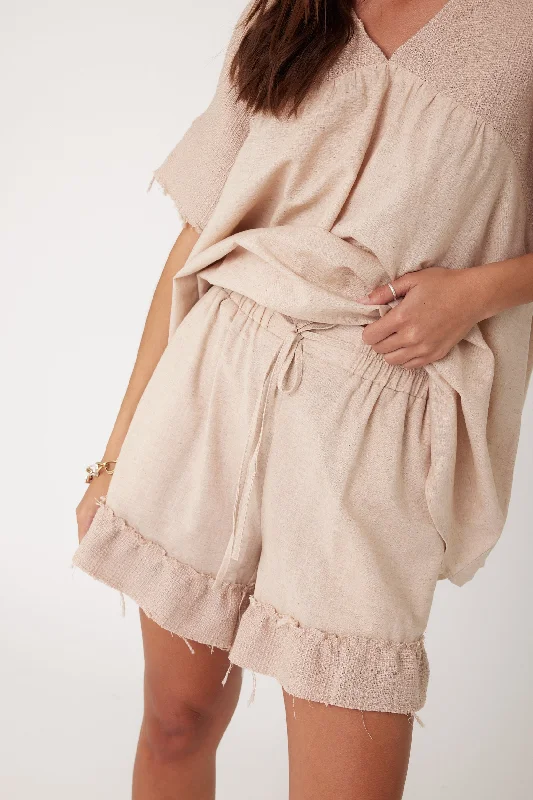 LUNA Shorts Beige