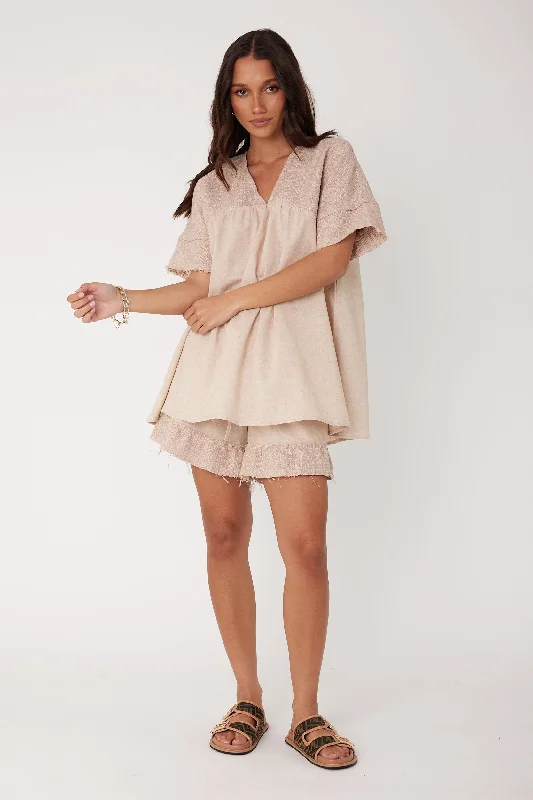 LUNA Shorts Beige