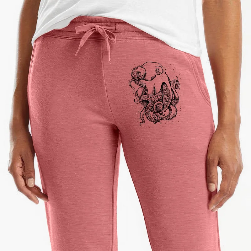 Octopus Vulgaris - Common Octopus - Women's Cali Wave Jogger Sweatpants