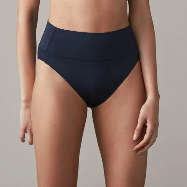 Fold Over Bikini Bottom (Navy)