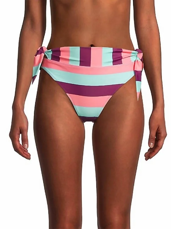 Poppy Bikini Bottom In Salmon Rose Multi