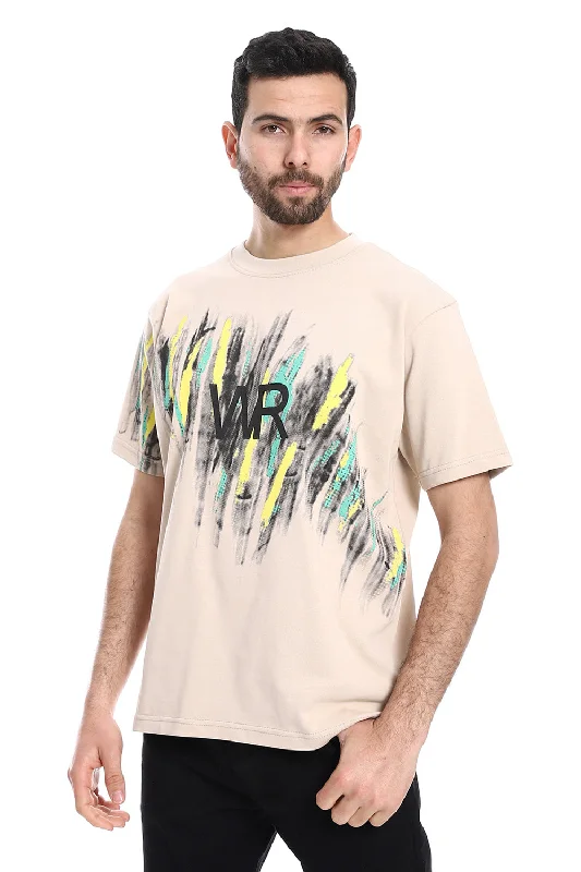 Printed Regular Fit Slip On T-Shirt - White Rabbit