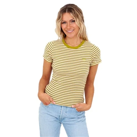 Levi's SS Rib Baby Tee Coriander Stripe Camping