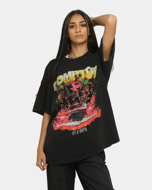 Goat Crew Compton Vintage T-Shirt Black Wash