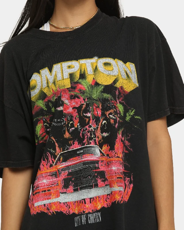 Goat Crew Compton Vintage T-Shirt Black Wash