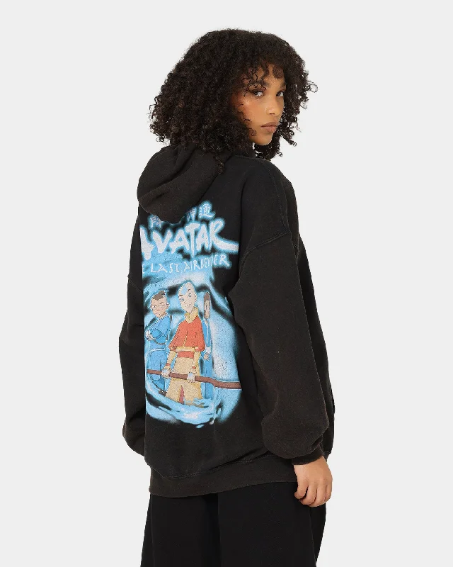 Goat Crew X Avatar: Gaang Vintage Hoodie Washed Black