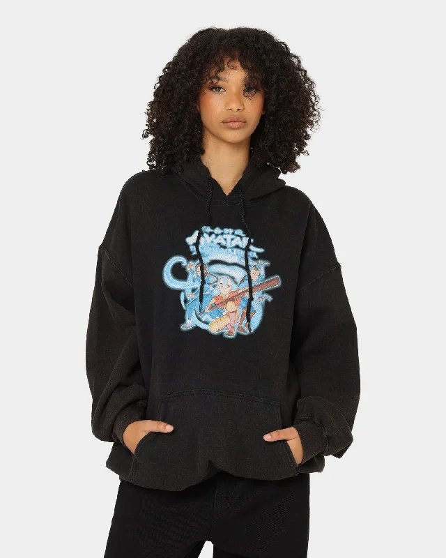 Goat Crew X Avatar: Gaang Vintage Hoodie Washed Black