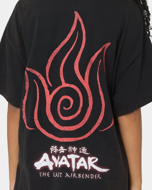 Goat Crew x Avatar: The Last Airbender Fire Elements Vintage T-Shirt Black Wash