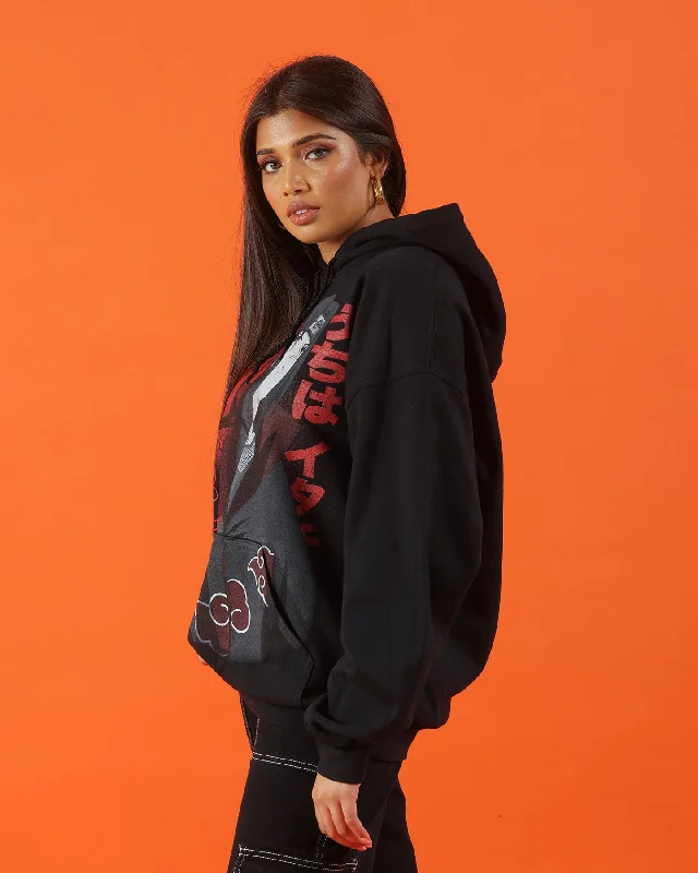 Goat Crew X Naruto Itachi Hoodie Black