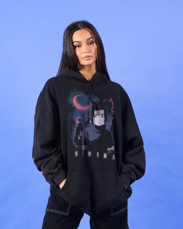 Goat Crew X Naruto Uchiha Vintage Hoodie Black Wash