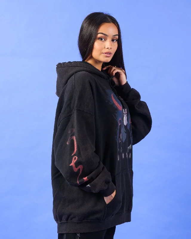 Goat Crew X Naruto Uchiha Vintage Hoodie Black Wash