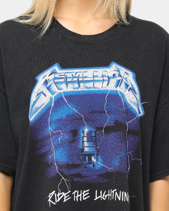 Metallica Ride the Lightning Vintage Tee Washed Black