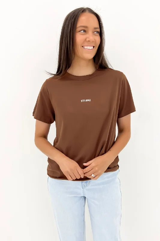 Minimal Thrills Relaxed Tee Chestnut