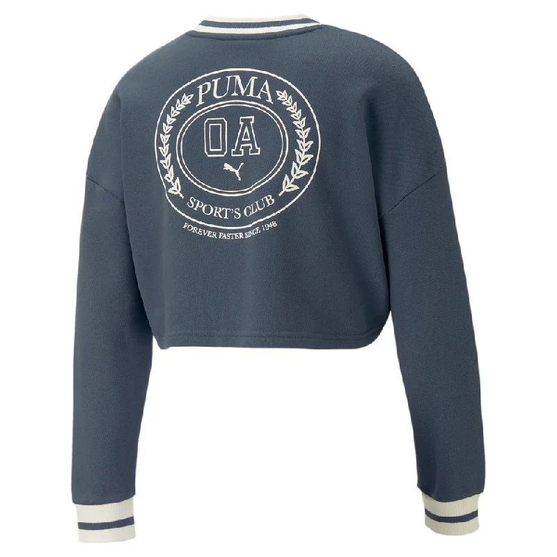 OA X Cropped Crew Neck Sweatshirt