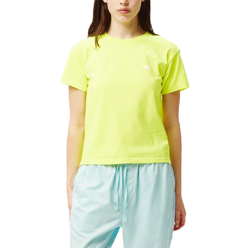 OBEY BOLD SHRUNKEN TEE // SAFETY GREEN