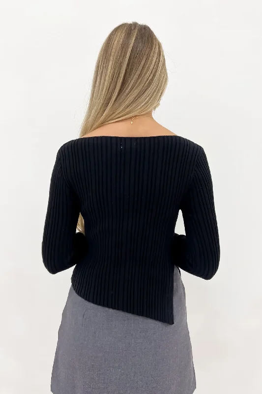 Sammy Knit Long Sleeve Black