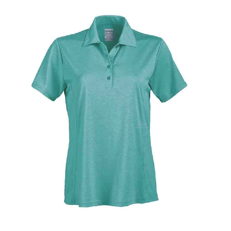 Solid Heather Short Sleeve Polo Shirt