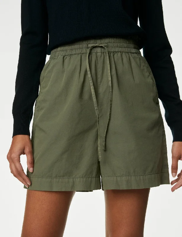 Pure Cotton High Waisted Shorts