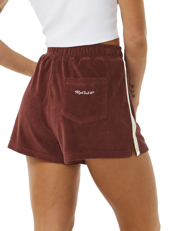 Revival Terry Shorts in Plum