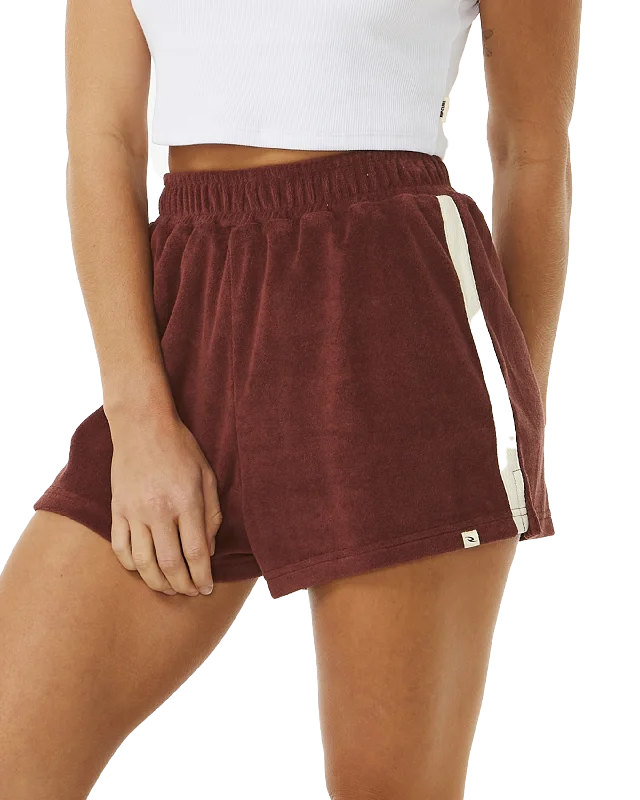 Revival Terry Shorts in Plum