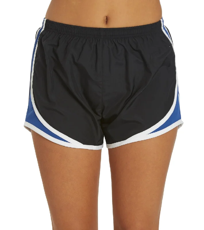 SwimOutlet Women's Sport-Tek® Cadence Short Black/True Royal/White