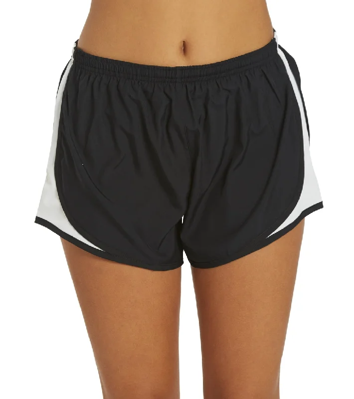 SwimOutlet Women's Sport-Tek® Cadence Short Black/White/Black