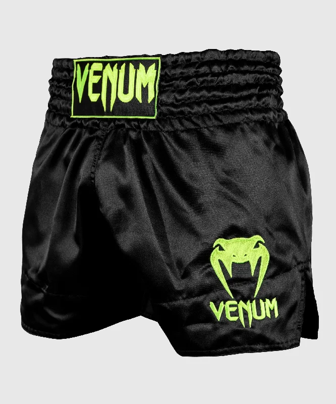 Venum Muay Thai Shorts Classic - Black/Neo Yellow