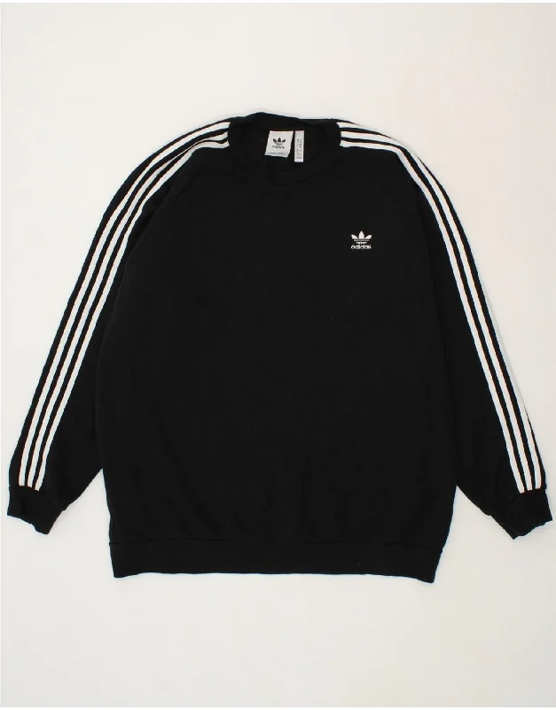 ADIDAS Mens Sweatshirt Jumper 2XL Black Cotton