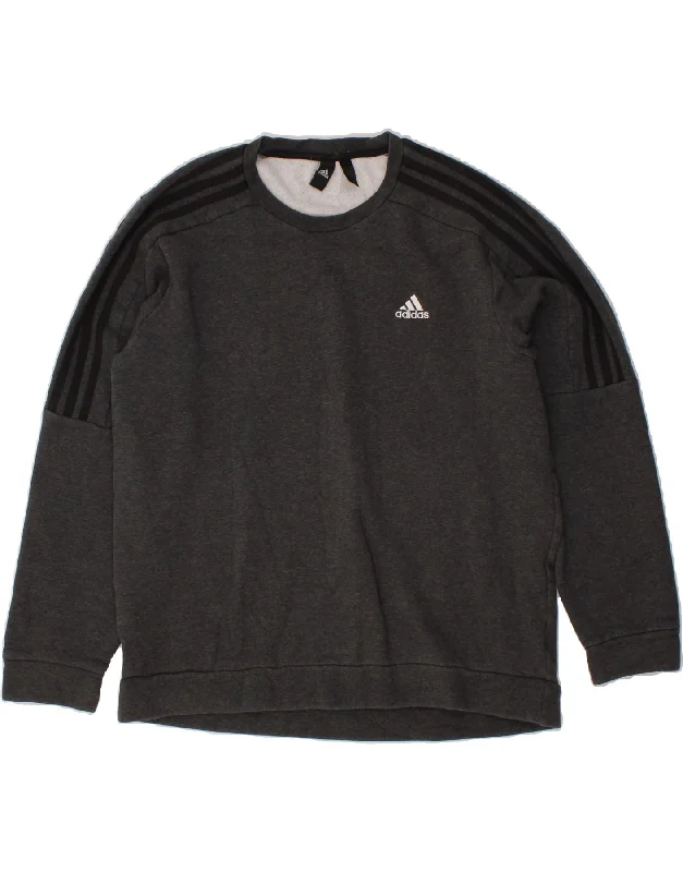 ADIDAS Mens Sweatshirt Jumper XL Grey Cotton