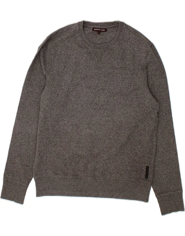 MICHAEL KORS Mens Sweatshirt Jumper Large Grey Cotton