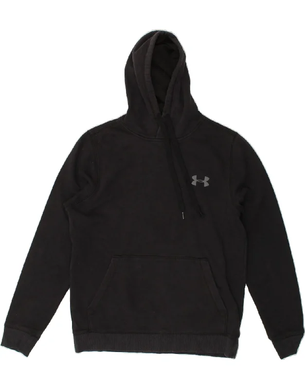 UNDER ARMOUR Mens Cold Gear Hoodie Jumper Small Black Polyester